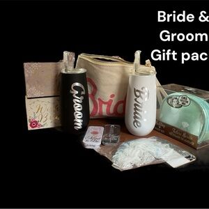 Bride and Groom Gift Pack with Tumblers